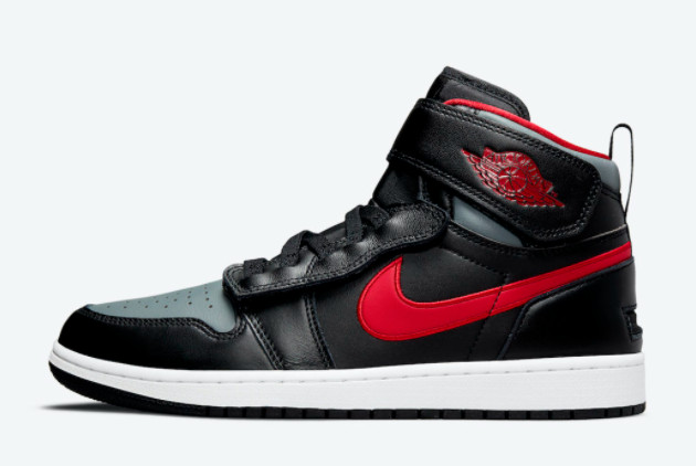 Cheap Air Jordan 1 High FlyEase Black Gym Red Smoke Grey CQ3835-006