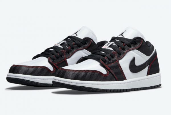 Cheap Air Jordan 1 Low SE Utility Black White Red DD9337-106-2