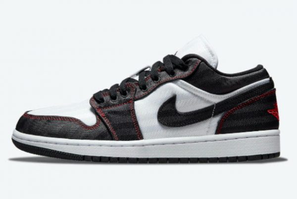 Cheap Air Jordan 1 Low SE Utility Black White Red DD9337-106