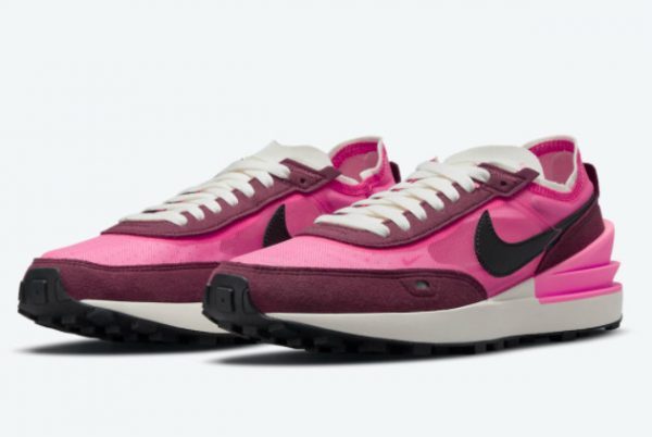 Cheap Nike Women Waffle One Hot Pink Trainers DQ0855-600-1