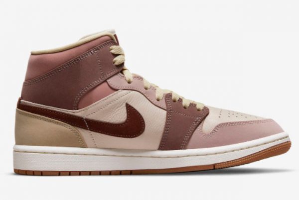 Latest Air Jordan 1 Mid Milk Tea Brown For Women DO7440-821-1