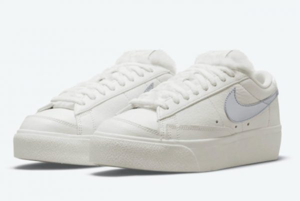 New Release Nike Blazer Low Platform Sail Metallic DO8993-100-1