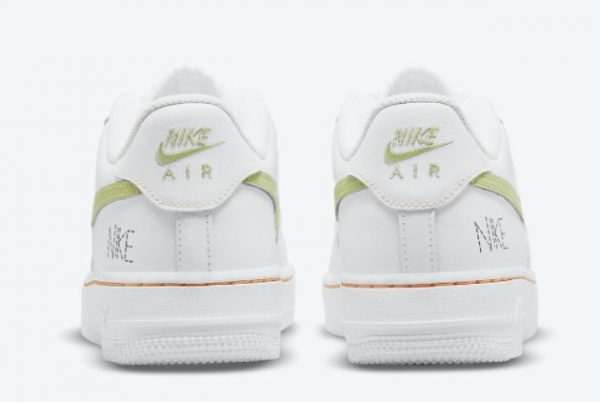 Big Kids Nike Air Force 1 GS White/Bright Crimson-Light Photo Blue-Lime Ice DN8000-100-2