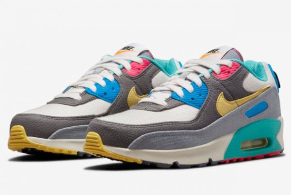 Nike Air Max 90 GS Caterpillar Multi-Color For Sale DN4415-001-2