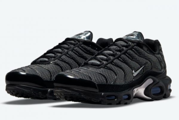 Nike Air Max Plus Black Metallic Silver-Blue Sneakers DQ0850-001-1