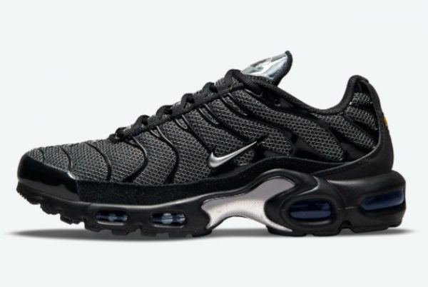 Nike Air Max Plus Black Metallic Silver-Blue Sneakers DQ0850-001