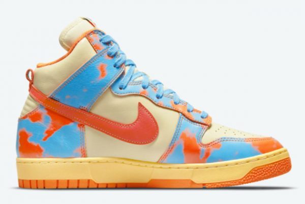 Nike Dunk High 1985 Orange Acid Wash Sneakers DD9404-800-1