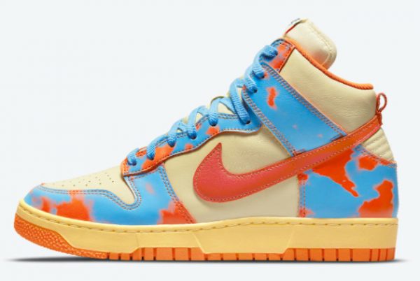 Nike Dunk High 1985 Orange Acid Wash Sneakers DD9404-800