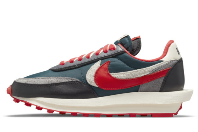 Undercover x sacai x Nike LDWaffle Midnight Spruce New Released DJ4877-300