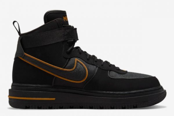 2022 Latest Nike Air Force 1 Boot Cordura Black Wheat DO6702-001-1