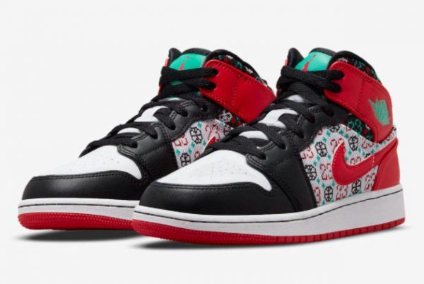 Air Jordan 1 Mid SE GS Holiday On Sale DM1208-150-2