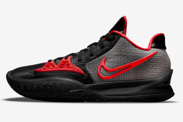 Cheap Nike Kyrie Low 4 Bred Black White-University Red CW3985-006