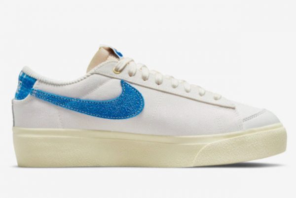 Latest Nike Blazer Low Platform Sail Game Royal DO2371-133-1