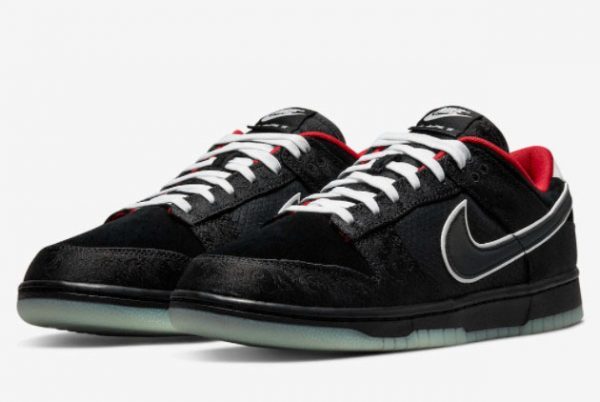 LPL x Nike Dunk Low Black White-Bright Crimson Sneakers DO2327-011-2