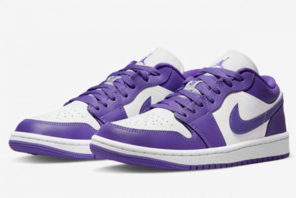 Men and Women's Air Jordan 1 Low Psychic Purple DC0774-500-2