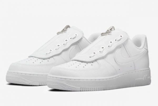 New Nike Air Force 1 Low Shroud White Metallic Silver DC8875-100-2