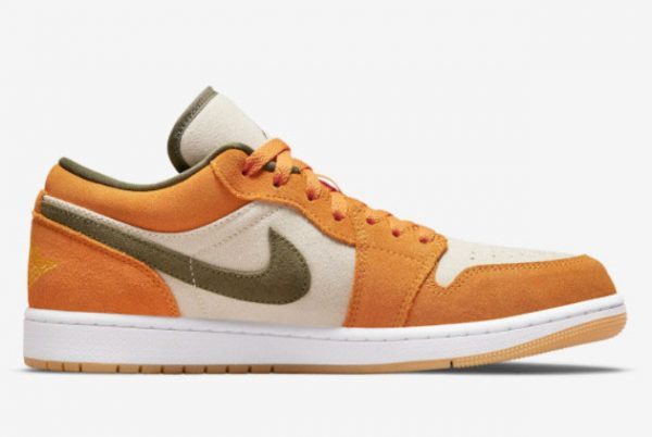 New Release Air Jordan 1 Low Ceramic Orange Olive DH6931-102-1