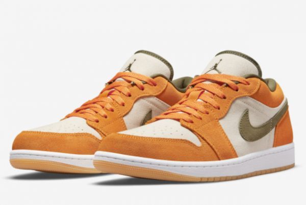 New Release Air Jordan 1 Low Ceramic Orange Olive DH6931-102-2