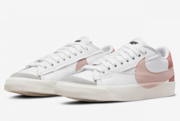 Nike Blazer Low Jumbo White Pink New Sale DQ1470-102-2