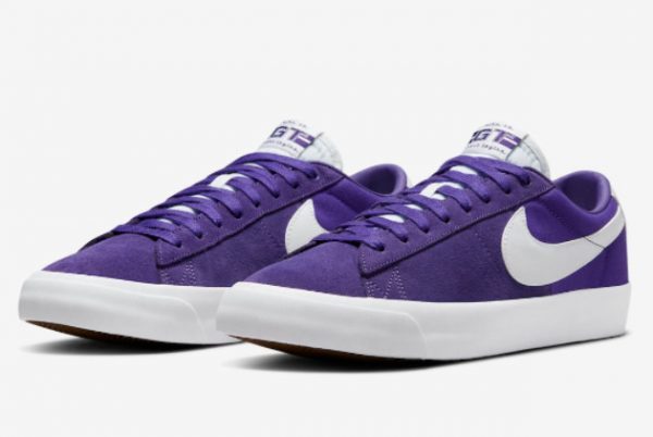 Nike SB Blazer Low GT Varsity Purple Casual Shoes DC7695-500-2