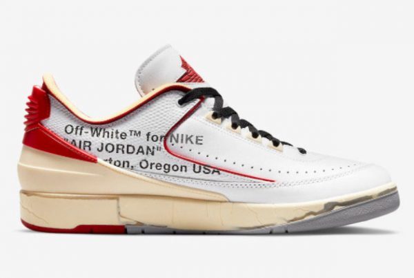 Off-White x Air Jordan 2 Low White Varsity Red Outlet DJ4375-106-1