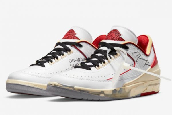 Off-White x Air Jordan 2 Low White Varsity Red Outlet DJ4375-106-2