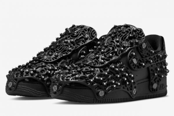 Swarovski x Nike Air Force 1 Low Black New Release CV7668-001-2