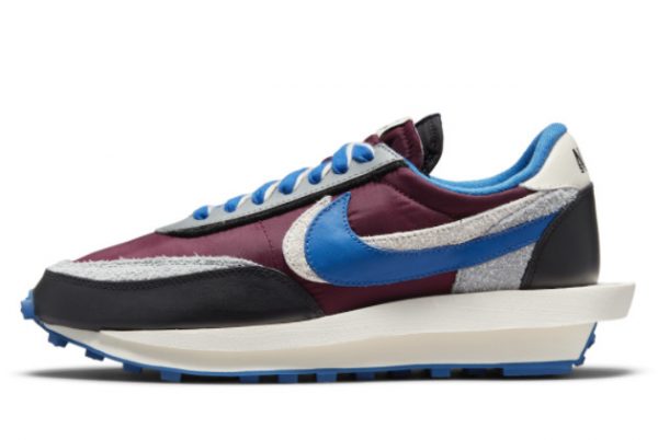 Undercover x Sacai x Nike LDWaffle Night Maroon/Pale Ivory-Ground Grey-Team Royal DJ4877-600