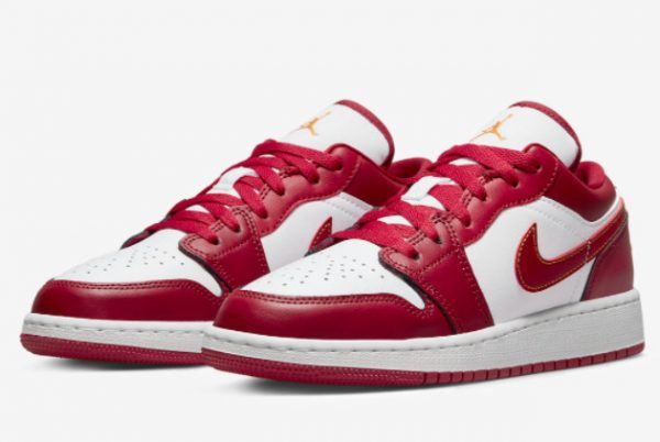 2022 Air Jordan 1 Low Cardinal Red With High Quality 553560-607-2