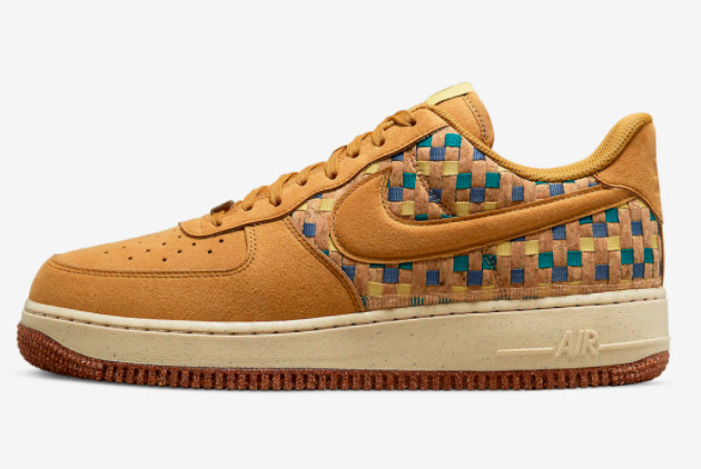 2022 Cheap Nike Air Force 1 N7 Woven Cork DM4956-700