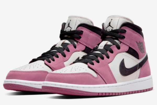 2022 Latest Release Air Jordan 1 Mid WMNS Berry Pink DC7267-500-2