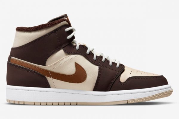 2022 New Air Jordan 1 Mid Brown Cream White DO6699-200-1