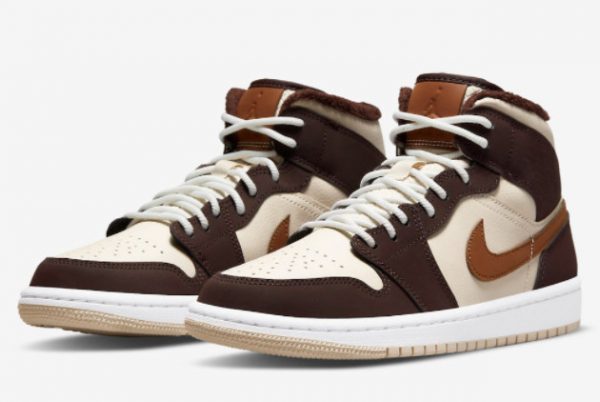 2022 New Air Jordan 1 Mid Brown Cream White DO6699-200-2