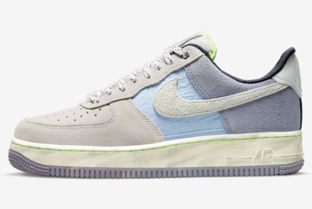 2022 Nike Air Force 1 ’07 LX Mountain White/Greystone-Light Blue DO2339-114