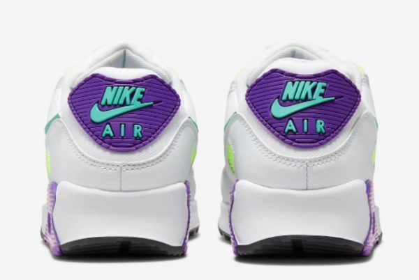 2022 Nike Air Max 90 Volt/Teal-Purple Outlet Online DH5072-100-3