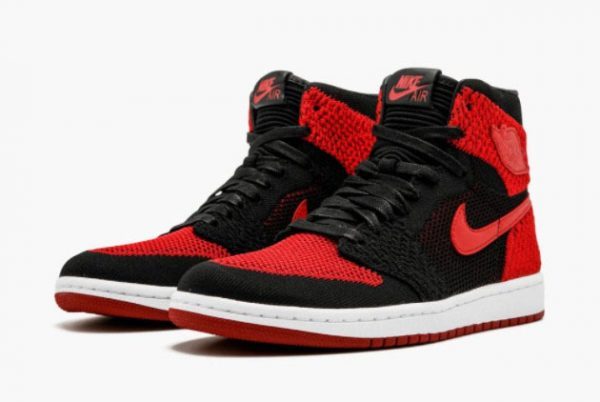 Air Jordan 1 Flyknit Banned Bred Discount Sale 919704-001-1