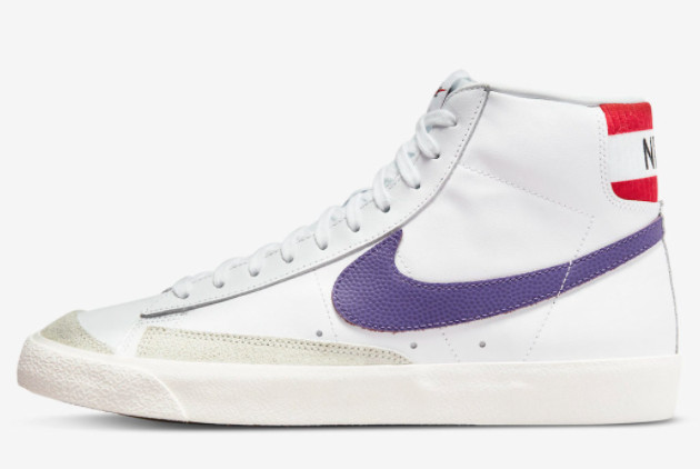 Buy Nike Blazer Mid EMB White Red-Purple-Yellow-Green DQ7777-100