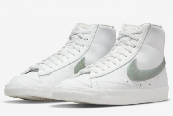 Cheap Nike Blazer Mid Glitter Swoosh Discount Price DH4399-100-2