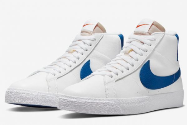 Cheap Price Nike SB Blazer Mid ISO White Blue DH6970-100-2