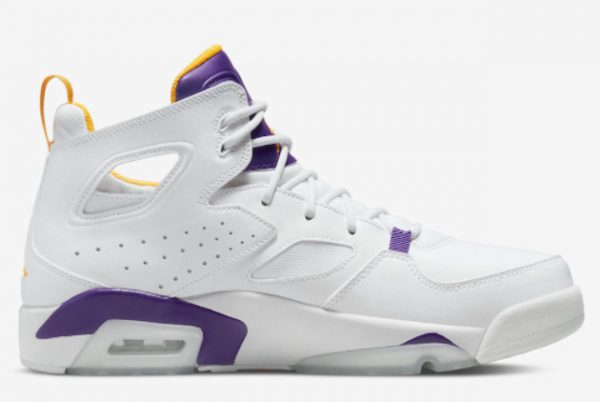 Discount Jordan Flight Club 91 Lakers White Purple DC7329-105-1