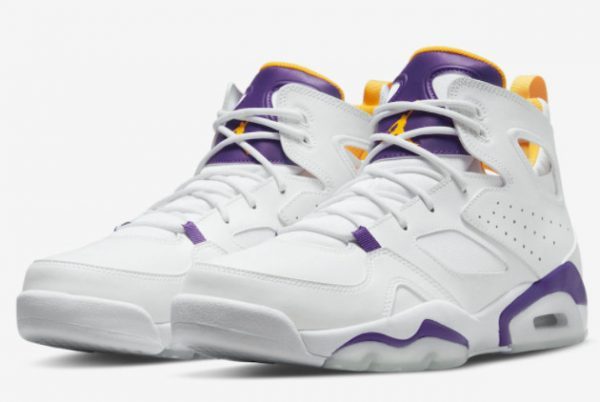 Discount Jordan Flight Club 91 Lakers White Purple DC7329-105-2