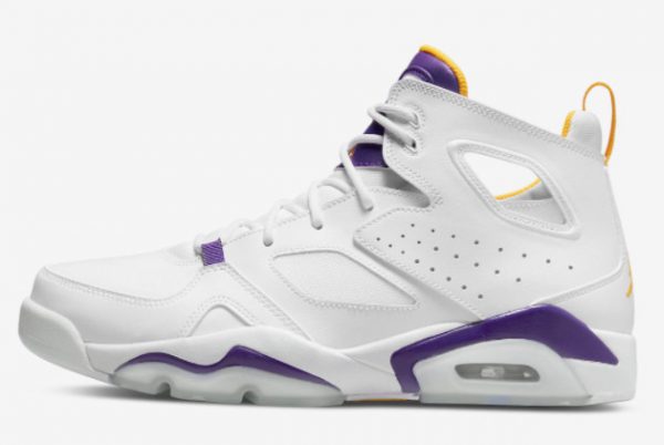 Discount Jordan Flight Club 91 Lakers White Purple DC7329-105