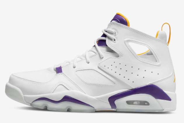 Discount Jordan Flight Club 91 Lakers White Purple DC7329-105