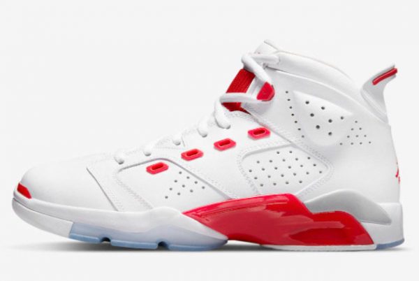 Jordan 6-17-23 White Red Sneakers On Sale DC7330-106