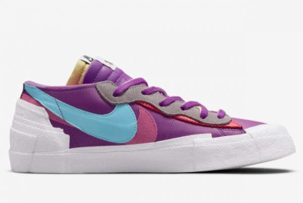 KAWS x sacai x Nike Blazer Low Purple Dusk Sport Shoes DM7901-500-1