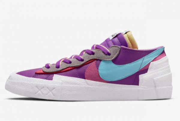 KAWS x sacai x Nike Blazer Low Purple Dusk Sport Shoes DM7901-500