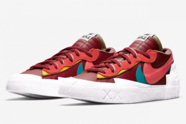 Kaws x Sacai x Nike Blazer Low Team Red For Sale DM7901-600-2