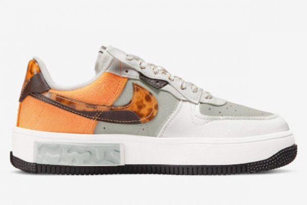 New Release Nike Air Force 1 Fontanka Tortoise Shell Grey/Sail-Orange DR0151-001-1