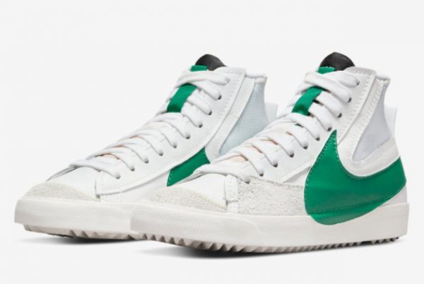 New Release Nike Blazer Mid ’77 Jumbo White Green DR8595-100-2