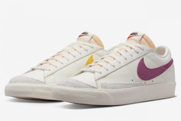 Nike Blazer Low ’77 White Yellow Purple On Sale DA6364-106-2